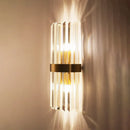DecorBites™ Crystal Gold LED Wall Lamp for Modern Nordic Living, Bedroom, and Bedside Lighting
