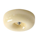 DecorBites™ Cream Bauhaus Style Ceiling Lamp for Bedroom with Medieval French Glass