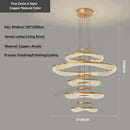 DecorBites™ Acrylic Living Room Chandelier Pendant Light Fixture_LED Hanging Lamp