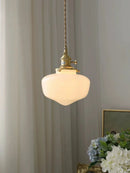 DecorBites™ Glass Shade LED Pendant Lamp: Modern Minimalist Lighting for Bedroom, Kitchen, and Bar