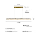 DecorBites™ Art Deco Marble Steel Chandelier: Modern LED Black Gold Lighting for Dinning Room