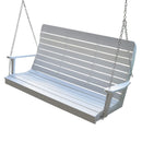 Keystone Amish Co. 5 Foot Salem Composite Poly Porch Swing, Bright White