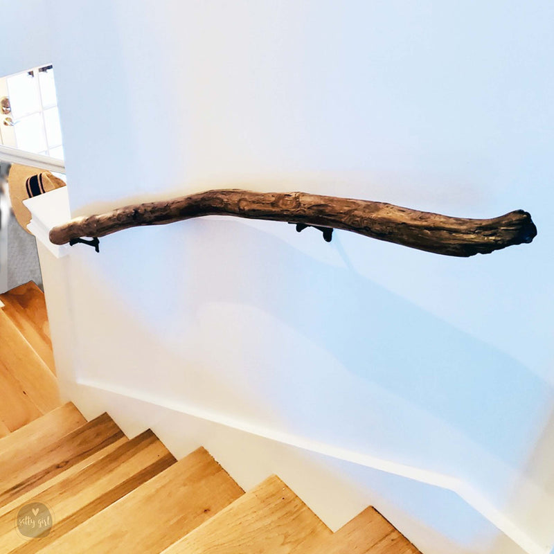 Driftwood Handrail 9-16 FT Stair Rail