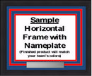 MLB Baseball Photo Picture Frame Kit - Oakland Athletics (Yellow Matting, Green Trim)
