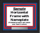 NHL Hockey Photo Picture Frame Kit - Los Angeles Kings (Silver Matting, White Trim)