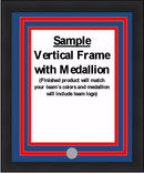 MLB Baseball Photo Picture Frame Kit - Oakland Athletics (Green Matting, Yellow Trim)
