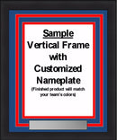 MLB Baseball Photo Picture Frame Kit - Toronto Blue Jays (Gray Matting, Blue Trim)