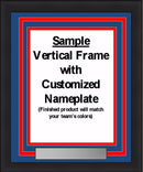 NHL Hockey Photo Picture Frame Kit - Minnesota Wild (Green Matting, Red Trim)