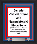 NHL Hockey Photo Picture Frame Kit - Anaheim Ducks (Black Matting, Gold Trim)