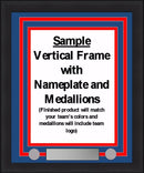 MLB Baseball Photo Picture Frame Kit - Oakland Athletics (Green Matting, White Trim)