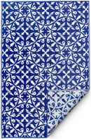 San Juan - Dark Blue Outdoor Rug for Patio FINAL SALE