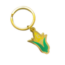 Metal Midwest Pride Corn Shaped Keychain | 1" x 3" | HEARTlandia