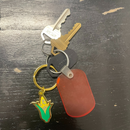Metal Midwest Pride Corn Shaped Keychain | 1" x 3" | HEARTlandia