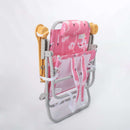 Evelyn Henson Sandbar Low Beach Chair in Flamingo