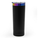 Sandhill Crane Skinny Tumbler with Slider Lid | 22 oz | Rainbow Chrome Engraving | Multiple Colors | RCK Creations & More
