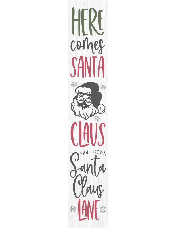 Santa Claus Christmas Porch Sign