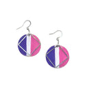 Purple, Pink, Silver Earrings | Perfect For Winter Palettes | Cute Chic Earrings | Add Jazz To Any Outfit | Hypo Allergenic | Nebraska-Made
