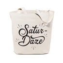 Saturdaze Weekend Cotton Canvas Tote Bag