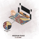 Premium Hand-Tufted Rug Made of 100% Wool  - Savanna - 5x8 Feet