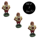 Retro Husker Santa Figurine | Pack of 3 | Bert Anderson Collection