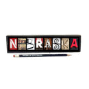 Red Nebraska Word Block | Multiple Sizes | Letters of Love Designs