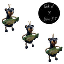 Bear With Fish Ornament | Pack of 3 | Bert Anderson Collection