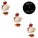 Chicken with Wire Legs Ornament | Pack of 3 | Bert Anderson Collection