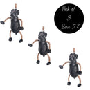 Dangly Black Lab Ornament | Pack of 3 | Bert Anderson Collection