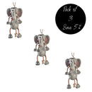 Dangly Elephant Ornament | Pack of 3 | Bert Anderson Collection