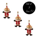 Dangly Santa With Arms Out Ornament | Pack of 3 | Bert Anderson Collection
