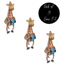 Giraffe with Present Ornament | Pack of 3 | Bert Anderson Collection