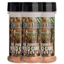 NON COLLECTIVE | All Purpose Wild Game Seasoning | Pack of 3 | 4 oz | Gluten Free | Fat Boy Hickman's BBQ