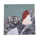 Crane Portrait Canvas Artwork | 6" x 6" | The Painted Attic