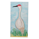 Syd the Crane Canvas Painting | 24" x 12.5" | The Painted Attic