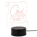 Inspirational LED Lighted Plaque | Multiple Sayings | Glowing Creation
