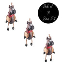 Horse with Cowboy Vest Ornament | Pack of 3 | Bert Anderson Collection