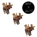 Antique Moose Ornament | Pack of 3 | Bert Anderson Collection