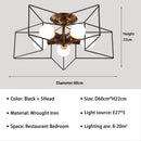 DecorBites™ Creative Star LED Ceiling Chandelier - Brushed Antique Gold Living Bedroom Lamp
