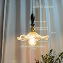 DecorBites™ Japanese Style Green Glass LED Pendant Chandelier for Home Decor