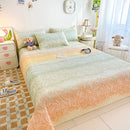 DecorBites™ Dreamy Gradient Single Bedspread: Anti-Slip, Thick Quilted Mattress with Four Season Versatility