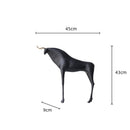 DecorBites™ Iron Horse Figurine: Abstract Animal Cattle Ornament for Home Decor