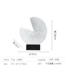 DecorBites™ Golden Ring Black and White Striped Abstract Resin Figurines Home Decor