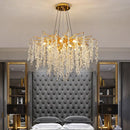 DecorBites™ Gold Crystal Grapes Chandelier for Dining Living Room Bedroom