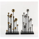 DecorBites™ Geometric Golden Ball Ornaments - Abstract Metal Decorations