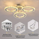 DecorBites™ Crystal LED Rings Ceiling Chandelier Dimmable Luminaire