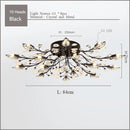 DecorBites™ Crystal Ceiling Chandelier LED Fixture Lights for Living Room Bedroom by Samsarah Lighting