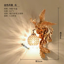 DecorBites™ Dragon Phoenix Wall Light: Luxury Decor for Living Room, Bedroom, Staircase