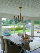 DecorBites™ Brass Chandelier: Stylish Pendant Lights for Dining Room, Living Room, Kitchen Island & Bedroom