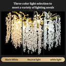 DecorBites™ Crystal Branch Chandelier: Elegant LED Ceiling Light for Living/Dining Room & Foyer