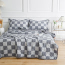 DecorBites™ Daisy Print Quilted Summer Quilt Set in Soft Breathable Fabric